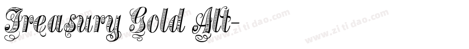 Treasury Gold Alt字体转换